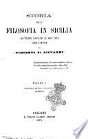 Storia della filosofia in Sicilia da' tempi antichi al sec. 19. libri quattro di Vincenzo Di Giovanni