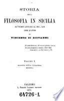 Storia della filosofia in Sicilia da'tempi antichi al sec. XIX, libri quattro