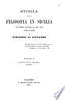 Storia della filosofia in Sicilia da'tempi antichi al sec. XIX, libri quattro