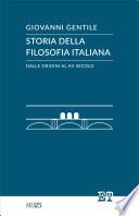 Storia della filosofia italiana dalle origini al XV secolo