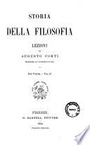 Storia della filosofia lezioni di Augusto Conti