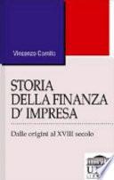 Storia della finanza d'impresa