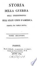 Storia della guerra dell'independenza degli stati uniti d'America