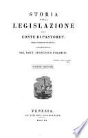 Storia della legislazione. Prima versione italiana con prospetto discorsivo di Francesco Foramiti
