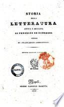 Storia della letteratura antica e moderna di Federico De Schlegel