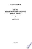 Storia della letteratura calabrese: Ottocento