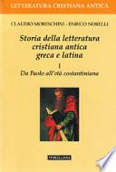 Storia della letteratura cristiana antica greca e latina