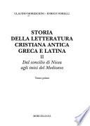 Storia della letteratura cristiana antica, greca e latina