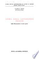 Storia della letteratura inglese: Dalle restaurazione ai nostri giorni