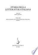 Storia della letteratura italiana: Bibliografia della letteratura italiana - indici