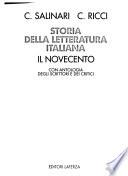 Storia della letteratura italiana con antologia degli scrittori e dei critici