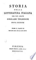 Storia della letteratura italiana: Dall' anno MCCC fino all' anno MCCCC. 2 pts