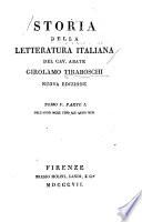 Storia della letteratura italiana: Dall' anno MCCC fino all' anno MCCCC