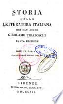 Storia della letteratura italiana: Dall'anno MCCCC fino all'anno MD. (in 3)