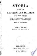 Storia della letteratura italiana: Dall'anno MCCCC fino all'anno MD. (in 3)