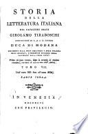Storia della letteratura italiana: Dall' anno MD fino all' anno MDC. 4 pts