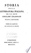 Storia della letteratura italiana: Dall' anno MD fino all' anno MDC