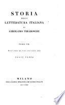 Storia della letteratura italiana: Dall' anno MD fino all' anno MDC