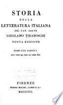 Storia della letteratura italiana: Dall' anno MDC fino all' anno MDCC