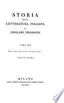 Storia della letteratura italiana: Dall' anno MDC fino all' anno MDCC