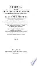 Storia Della Letteratura Italiana Dall'Origine Della Lingua Sino A' Nostri Giorni