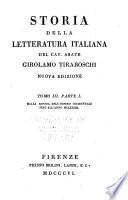 Storia della letteratura italiana: Dalla rovina dell'Impero occidentale fino all' anno MCLXXXIII