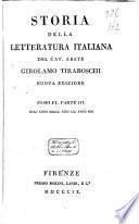 Storia della letteratura italiana del cav. abate Girolamo Tiraboschi