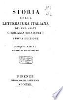 Storia della letteratura italiana del cav. abate Girolamo Tiraboschi