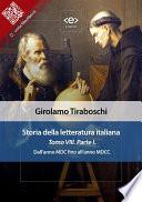 Storia della letteratura italiana del cav. Abate Girolamo Tiraboschi – Tomo 8. –