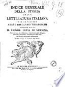 Storia della letteratura italiana del cavaliere abate Girolamo Tiraboschi ..