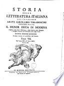 Storia della letteratura italiana del cavaliere abate Girolamo Tiraboschi ...