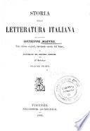 Storia della letteratura italiana del cavaliere Giuseppe Maffei