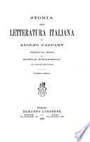 Storia della letteratura italiana, di Adolfo Gaspary
