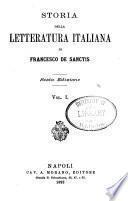 Storia della letteratura italiana di Francesco de Sanctis