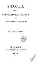 Storia della letteratura italiana di Girolamo Tiraboschi