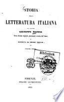 Storia della letteratura italiana di Giuseppe Maffeí