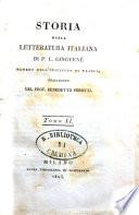 Storia della letteratura italiana di P. L. Ginguene ... traduzione del prof. Benedetto Perotti