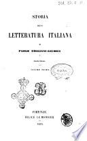 Storia della letteratura italiana di Paolo Emiliani Giudici