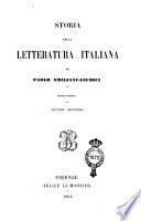 Storia della Letteratura Italiana di Paolo Emiliani-Giudici 