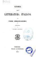 Storia della letteratura italiana di Paolo Emiliani Giudici
