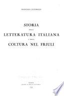 Storia della letteratura italiana e della coltura nel Friuli