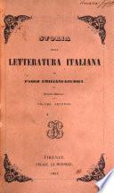 Storia della letteratura italiana