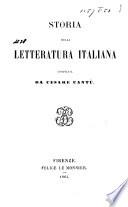 Storia della letteratura italiana