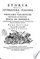 Storia della letteratura italiana