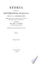 Storia della letteratura italiana