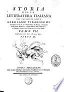 Storia della letteratura italiana