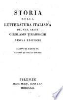 Storia della letteratura italiana...