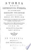 Storia della letteratura italiana