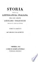 Storia della letteratura italiana