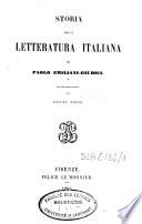 Storia della letteratura italiana